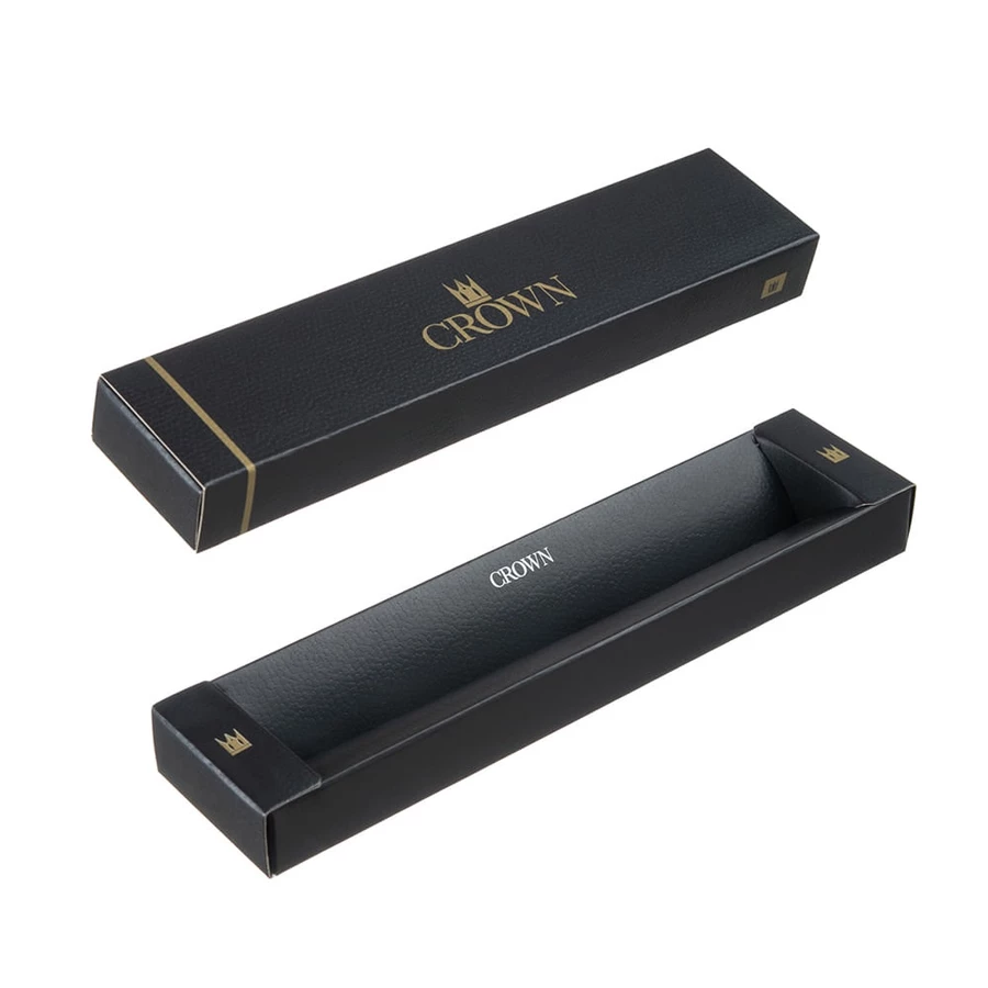 Caneta Crown Hawai Metal Com Clipe Aberto Esferográfica Diversas Cores - Imagem 3