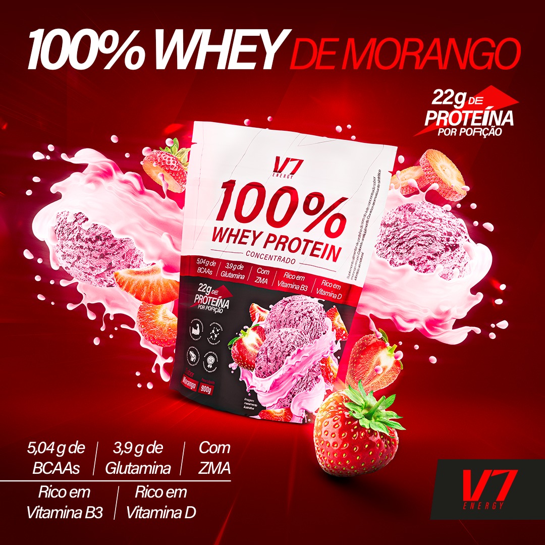 Whey Protein Concentrado V7 Energy - Imagem 2