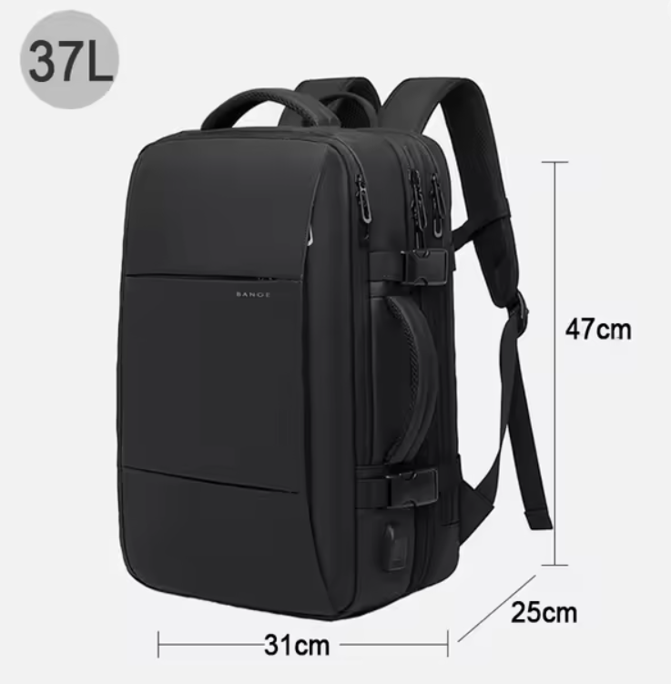 Mochila Bange Expansível 37 Litros Para Viagem - Imagem 3
